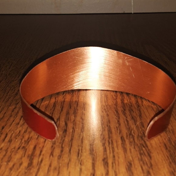 BEAUTIFUL COPPER RED BOHO CUFF BRACELET - Picture 2 of 2